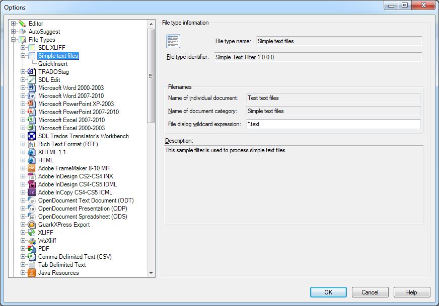 Adding the File Type Component Builder