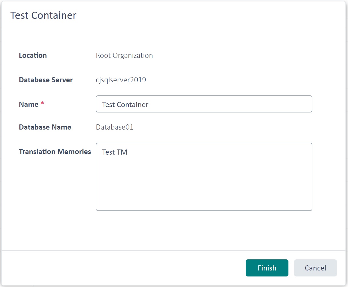 Retrieving TM Containers