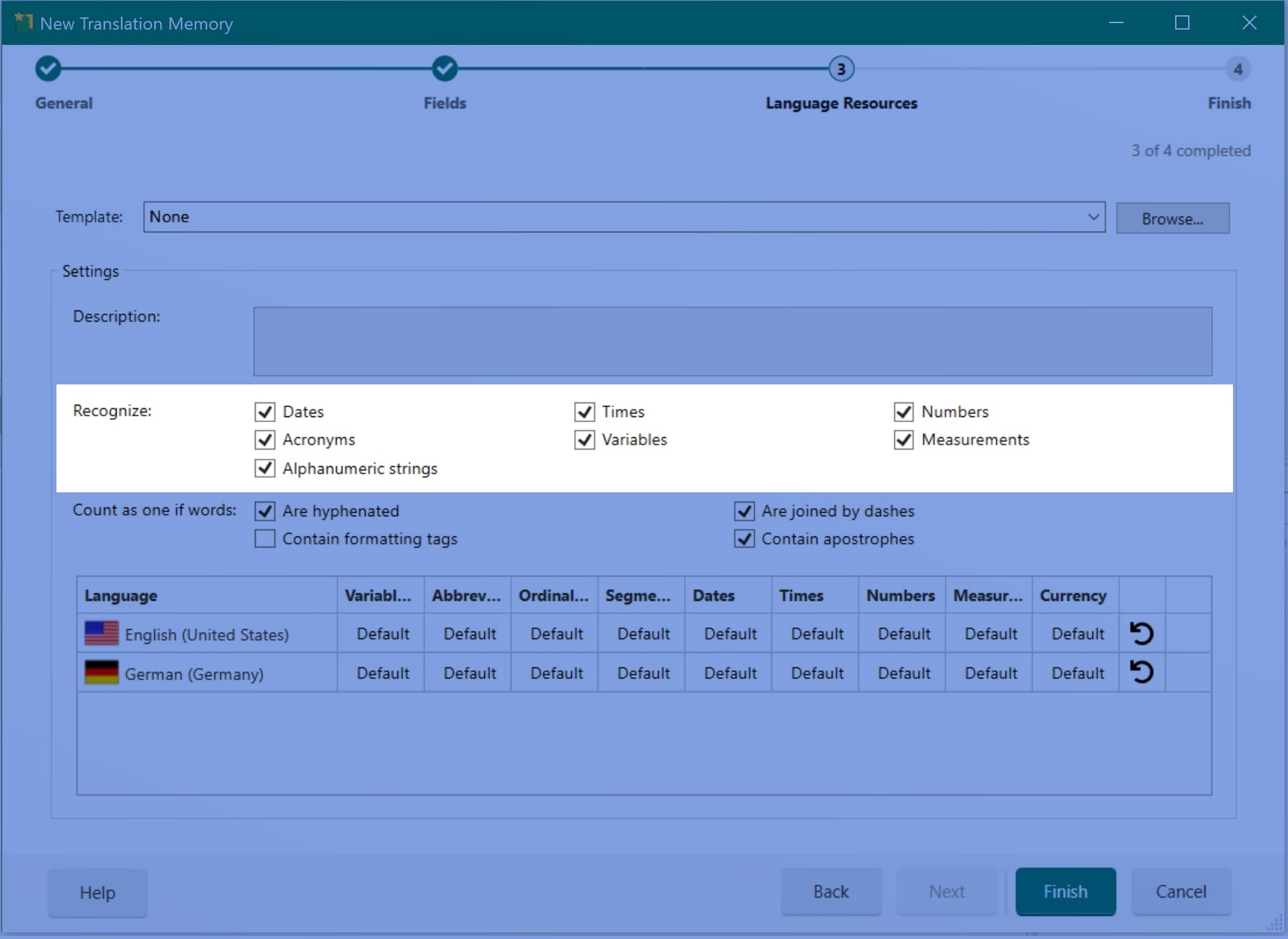 Translation Memory Auto-substitution